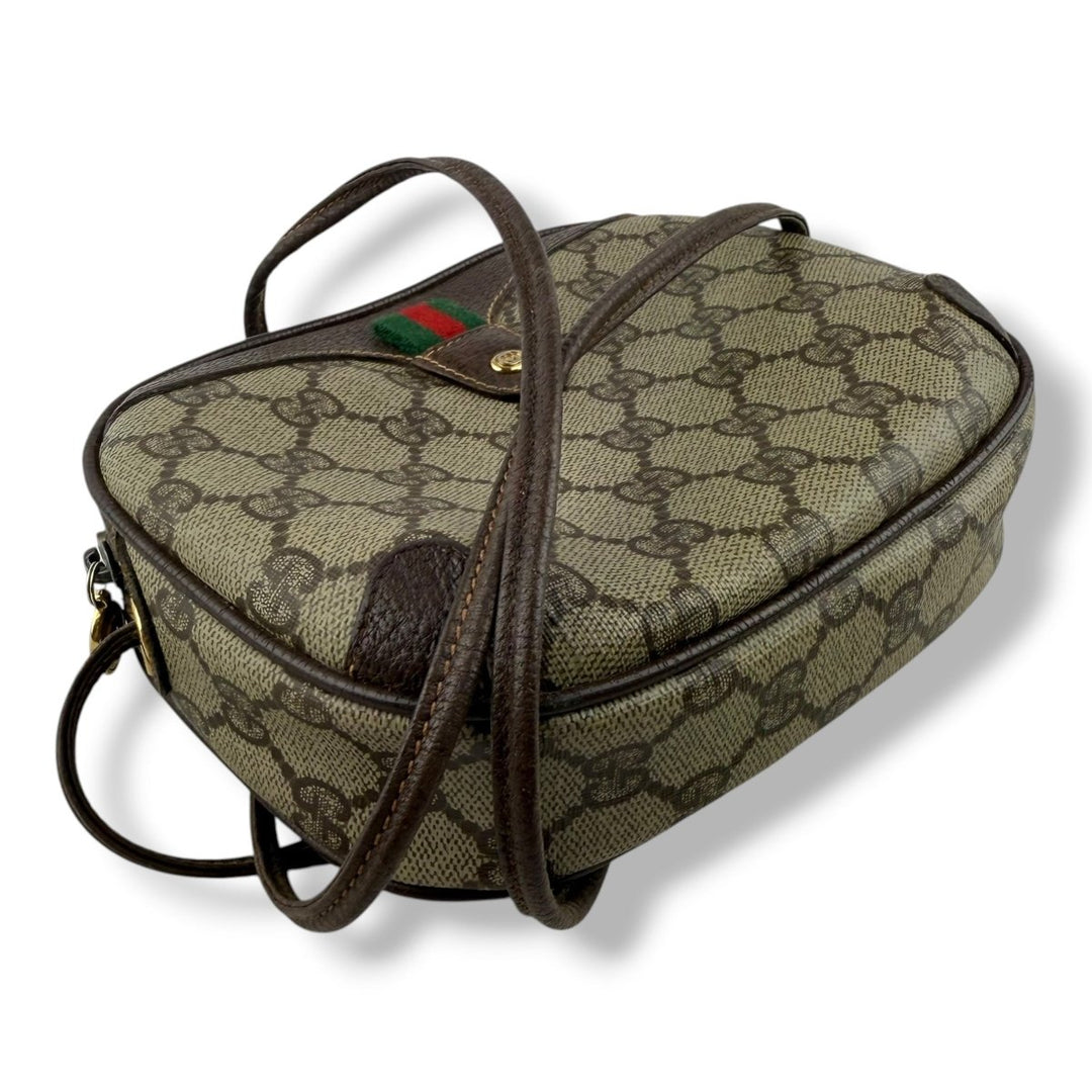 Gucci Vintage Beige Sherry Line Crossbody Handbag - Lux Central