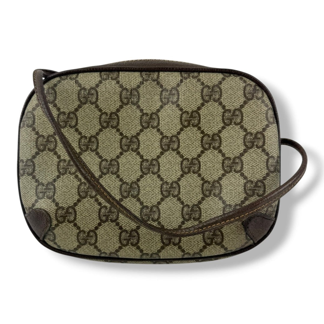 Gucci Vintage Beige Sherry Line Crossbody Handbag - Lux Central