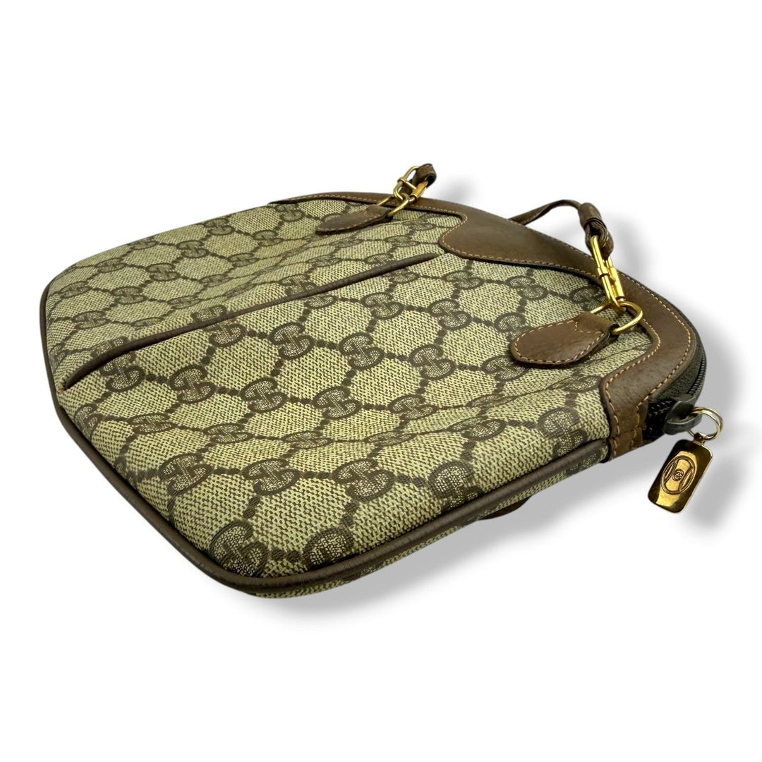 Gucci Vintage Beige Sherry Line Crossbody Handbag - Lux Central
