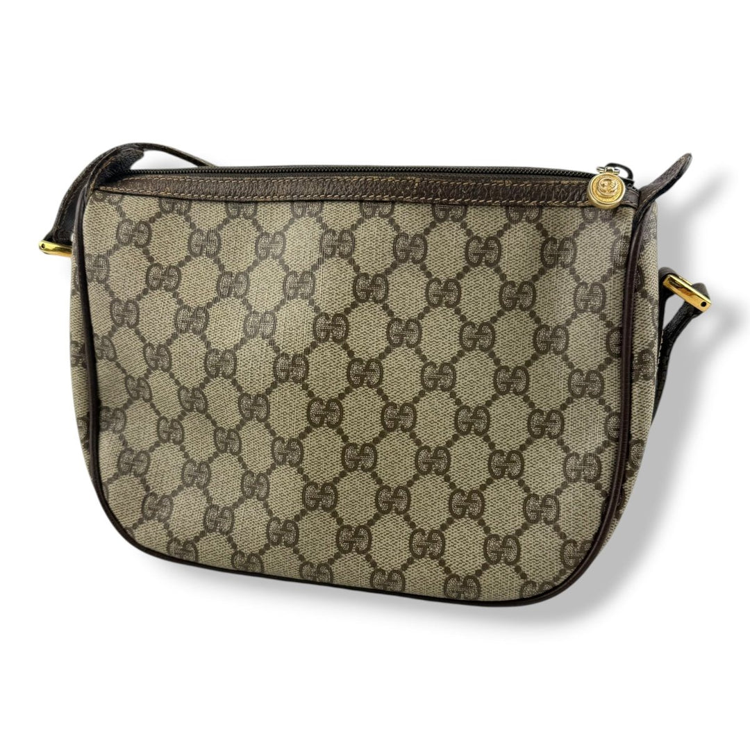 Gucci Vintage Beige Sherry Line Crossbody Handbag - Lux Central