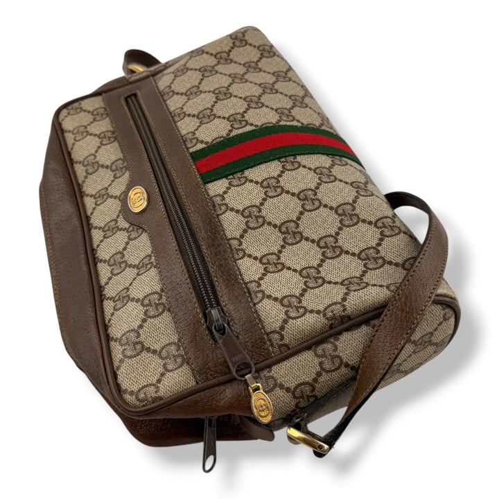 Gucci Vintage Beige Sherry Line Crossbody Handbag - Lux Central