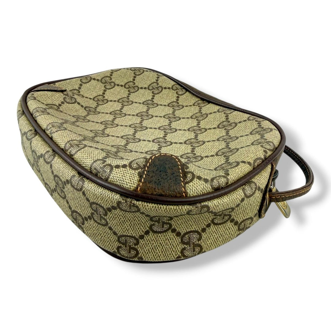 Gucci Vintage Beige Sherry Line Crossbody Handbag - Lux Central