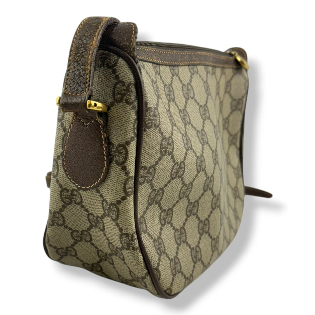 Gucci Vintage Beige Sherry Line Crossbody Handbag - Lux Central