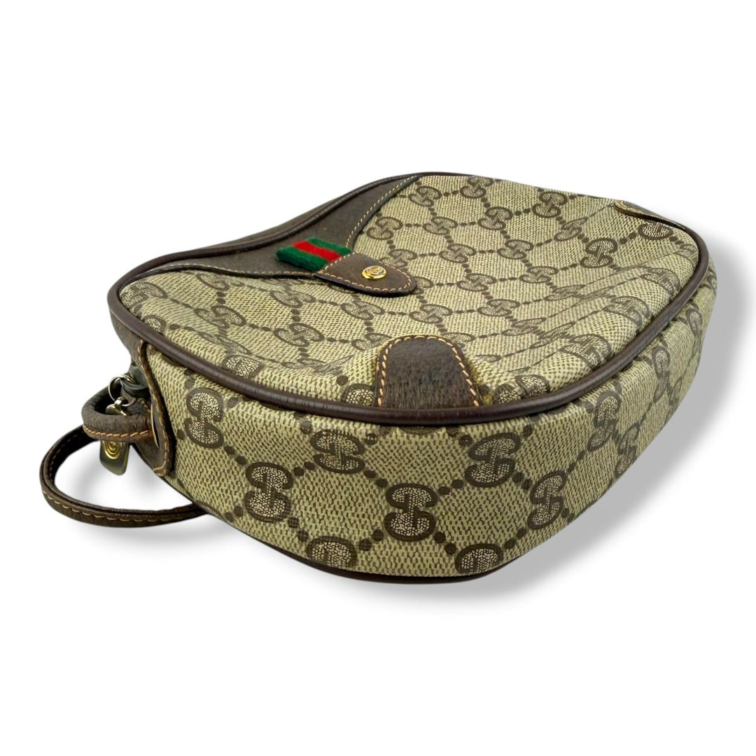 Gucci Vintage Beige Sherry Line Crossbody Handbag - Lux Central