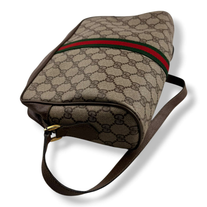 Gucci Vintage Beige Sherry Line Crossbody Handbag - Lux Central