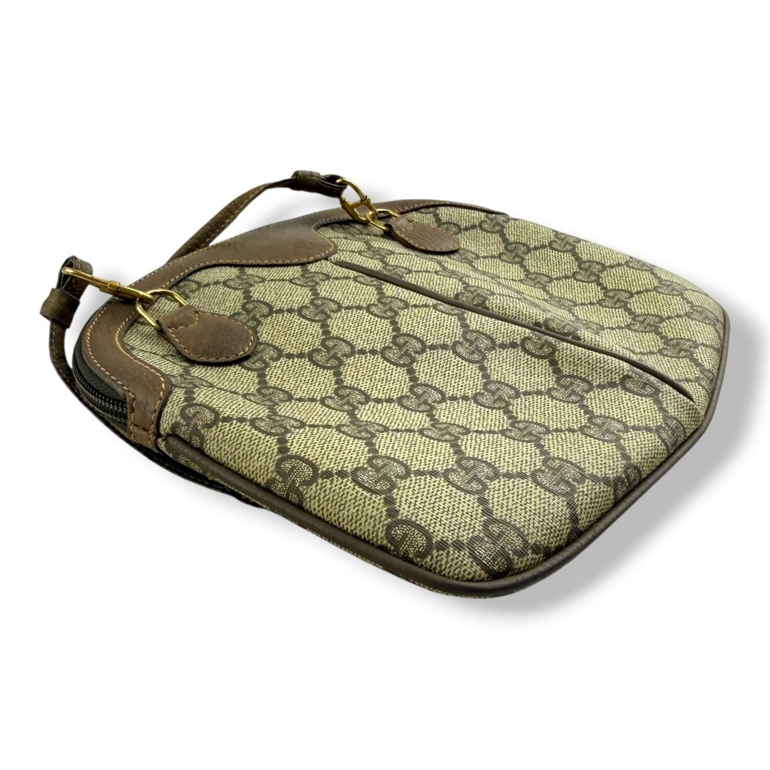 Gucci Vintage Beige Sherry Line Crossbody Handbag - Lux Central