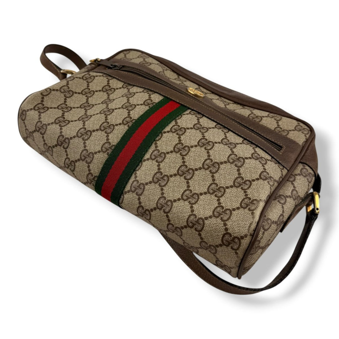 Gucci Vintage Beige Sherry Line Crossbody Handbag - Lux Central