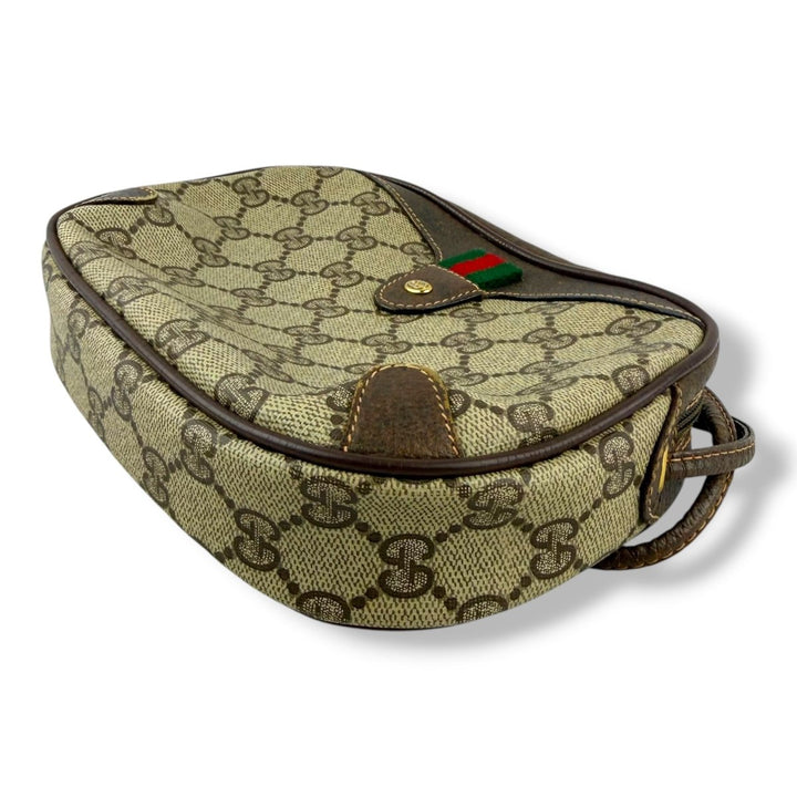 Gucci Vintage Beige Sherry Line Crossbody Handbag - Lux Central