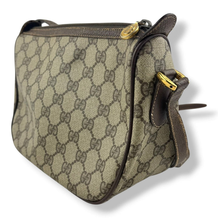 Gucci Vintage Beige Sherry Line Crossbody Handbag - Lux Central