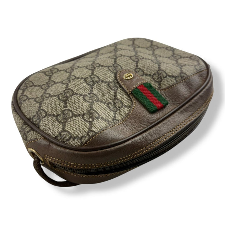 Gucci Vintage Beige Sherry Line Crossbody Handbag - Lux Central