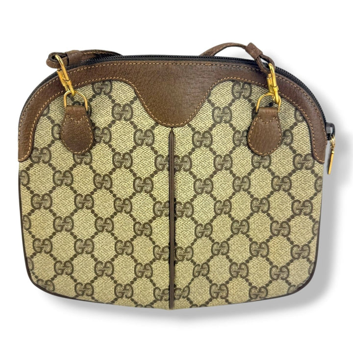Gucci Vintage Beige Sherry Line Crossbody Handbag - Lux Central