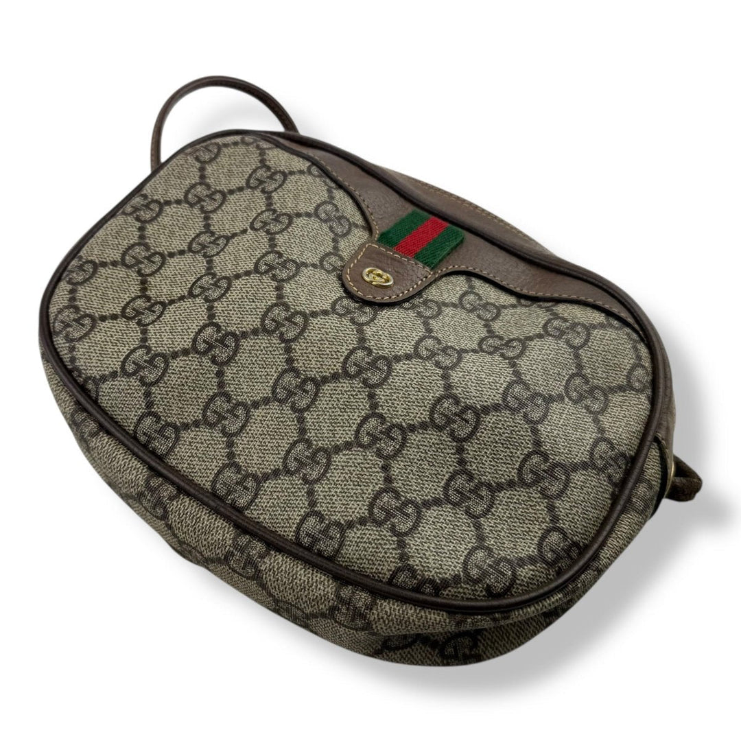 Gucci Vintage Beige Sherry Line Crossbody Handbag - Lux Central