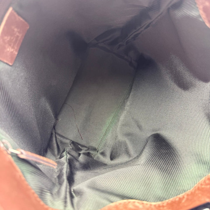 Gucci Vintage Beige/Brown Bucket Handbag - Lux Central