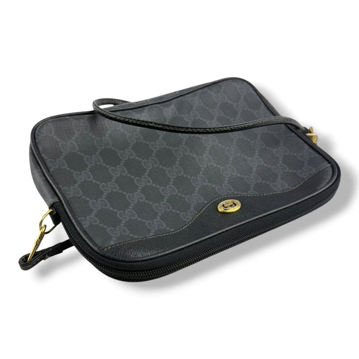 Gucci Vintage Black Crossbody Handbag - Lux Central