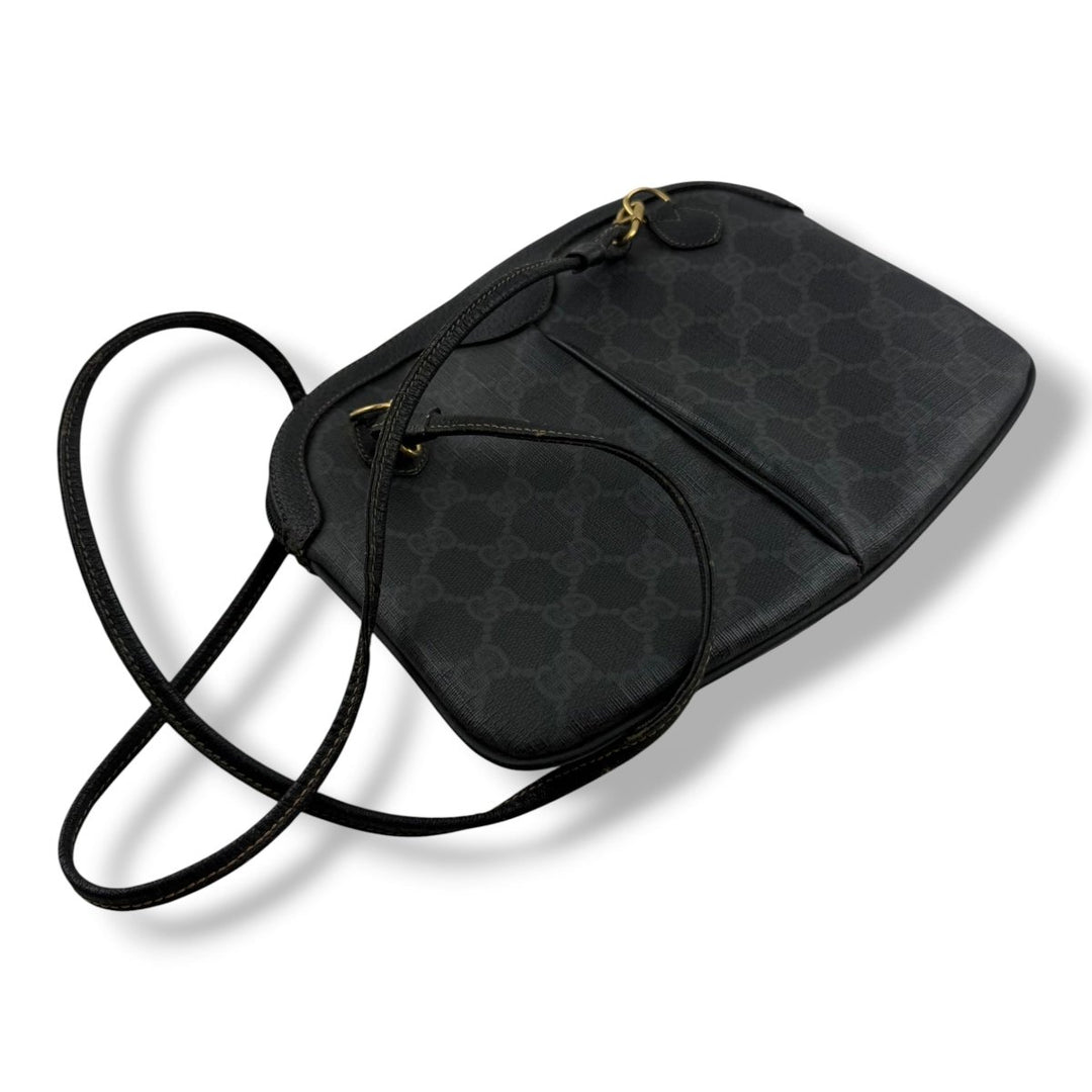 Gucci Vintage Black Sherry Line Crossbody Handbag - Lux Central