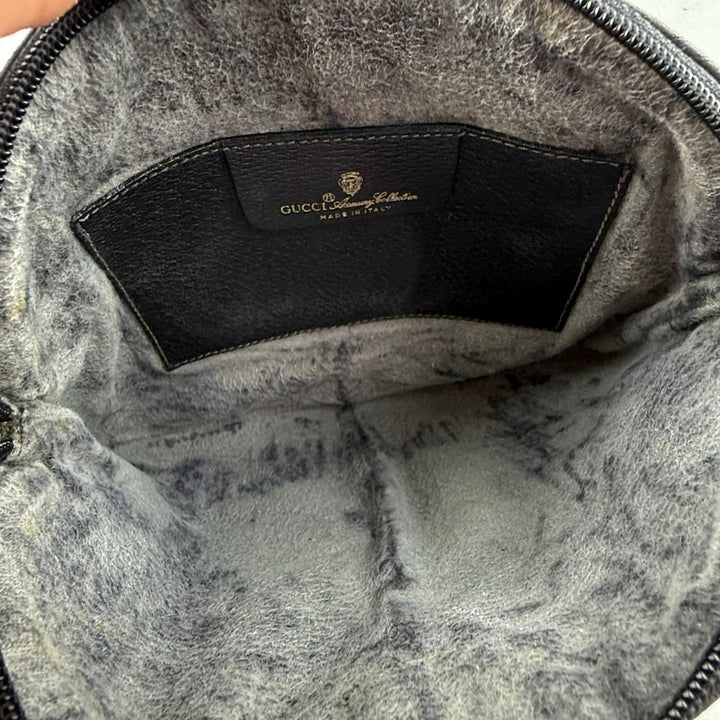 Gucci Vintage Black Sherry Line Crossbody Handbag - Lux Central