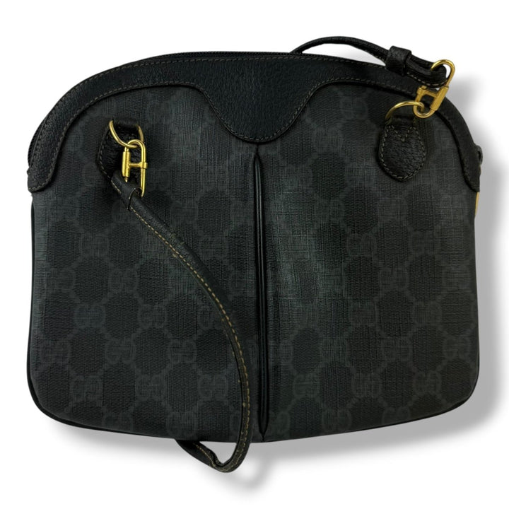 Gucci Vintage Black Sherry Line Crossbody Handbag - Lux Central