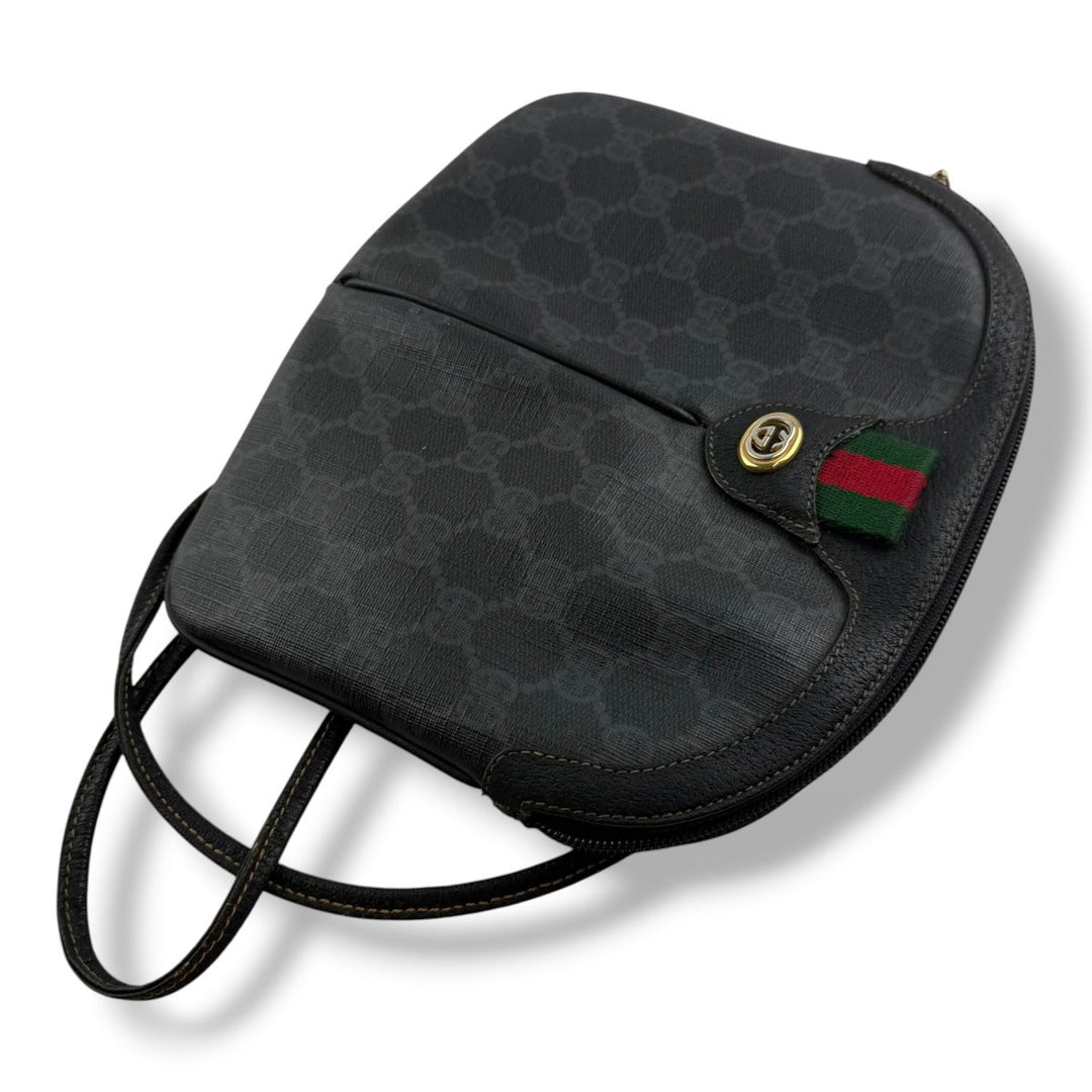 Gucci Vintage Black Sherry Line Crossbody Handbag - Lux Central