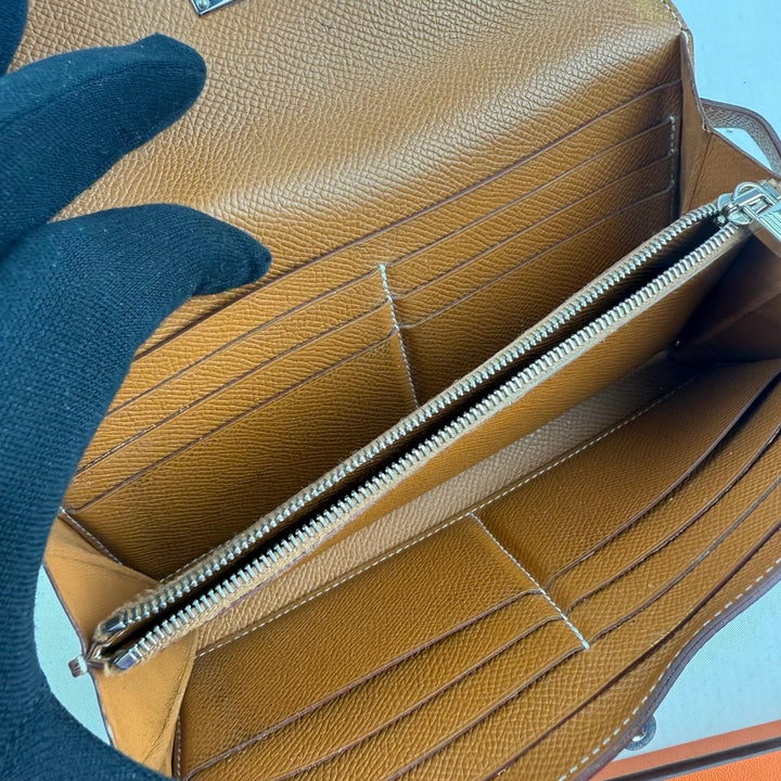 Hermès Gold Epsom Kelly Wallet - Lux Central