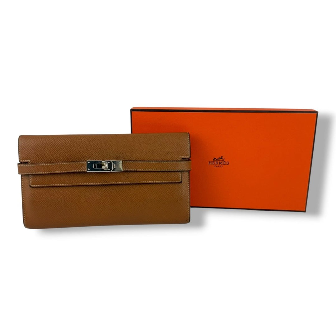 Hermès Gold Epsom Kelly Wallet - Lux Central