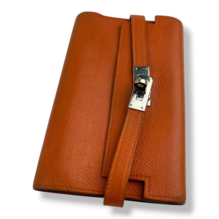 Hermès Orange 3 Fold Epsom Kelly Wallet - Lux Central