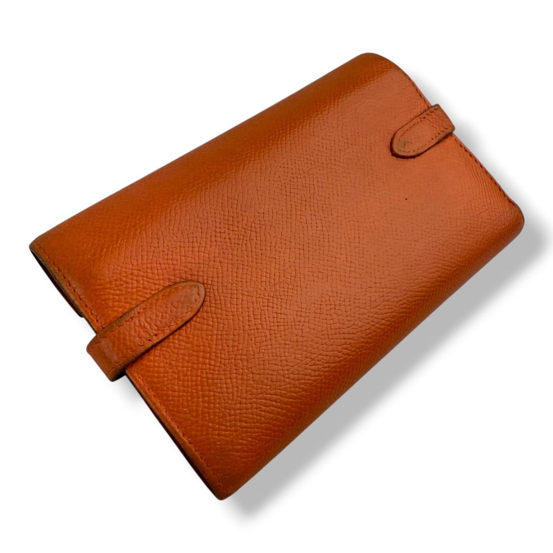 Hermès Orange 3 Fold Epsom Kelly Wallet - Lux Central