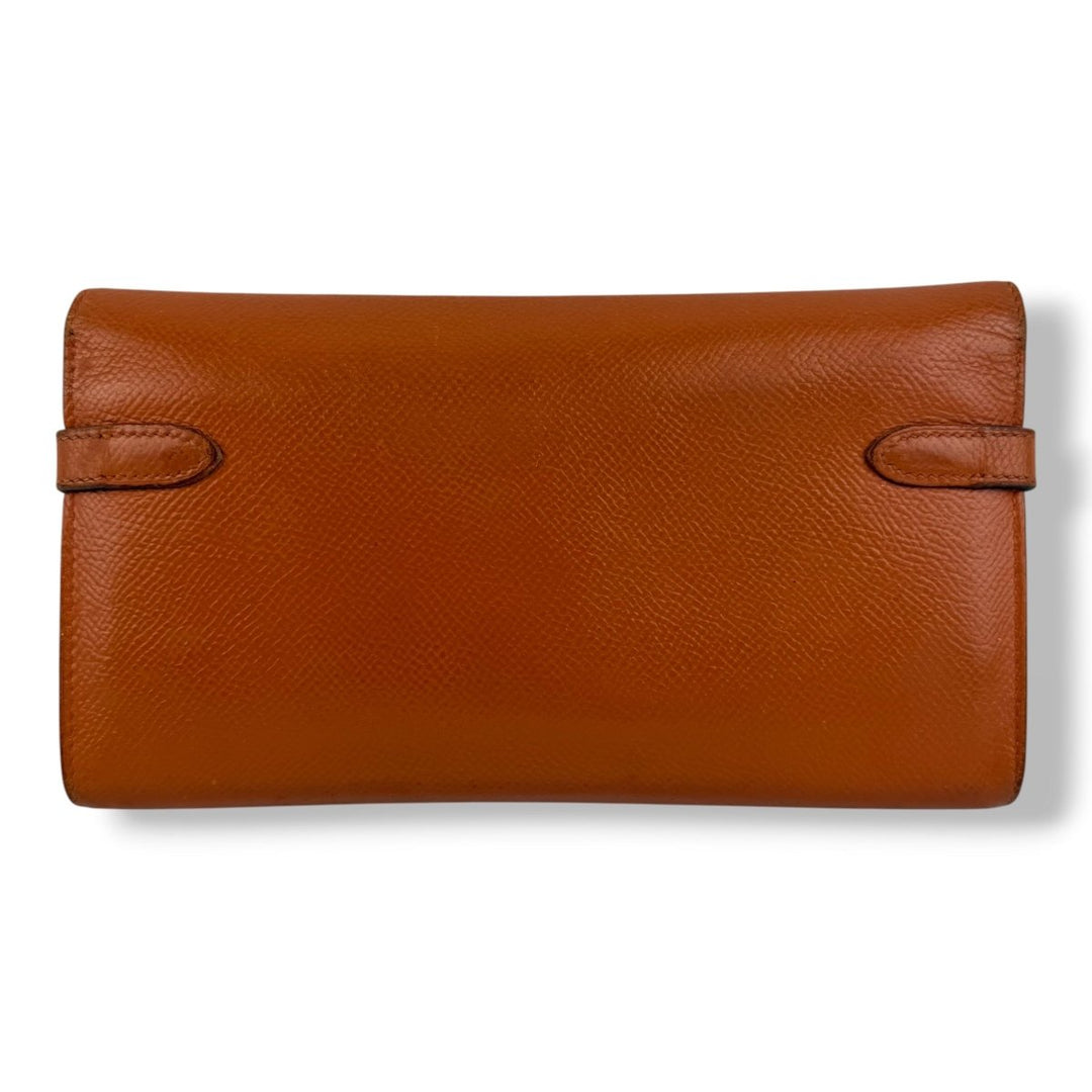 Hermès Orange Epsom Kelly Wallet - Lux Central