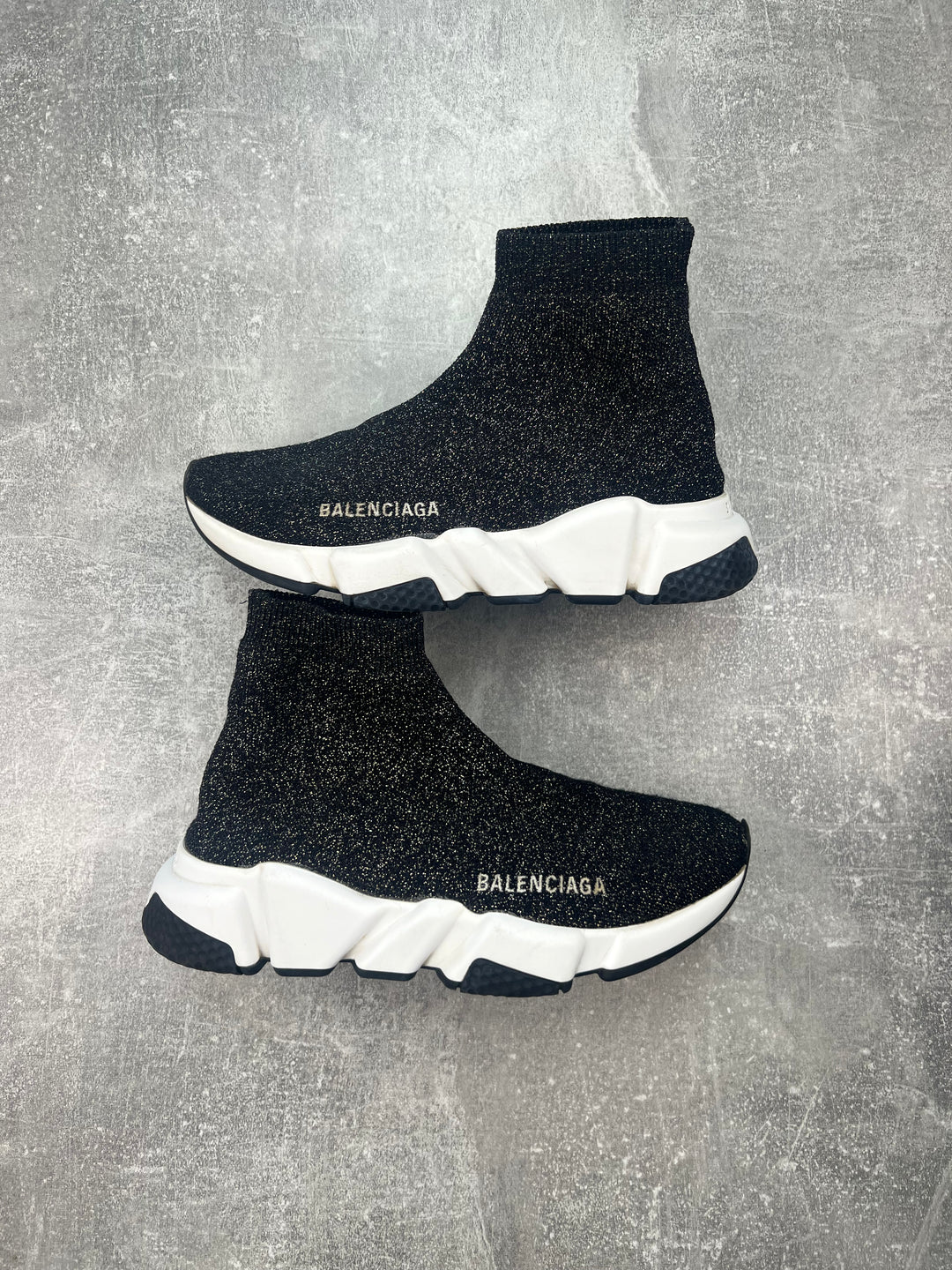 Glitter balenciaga speed trainers sales