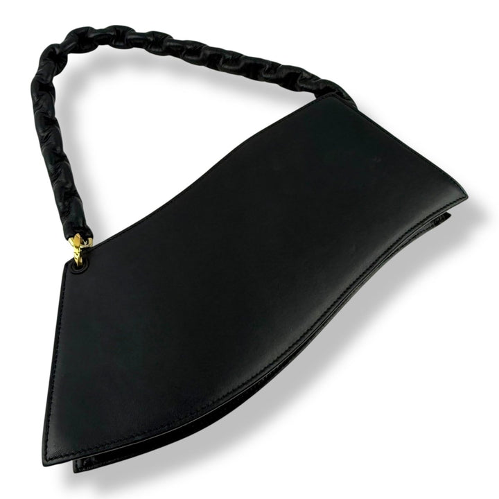 Jacquemus La Vague Black Leather Shoulder Handbag - Lux Central