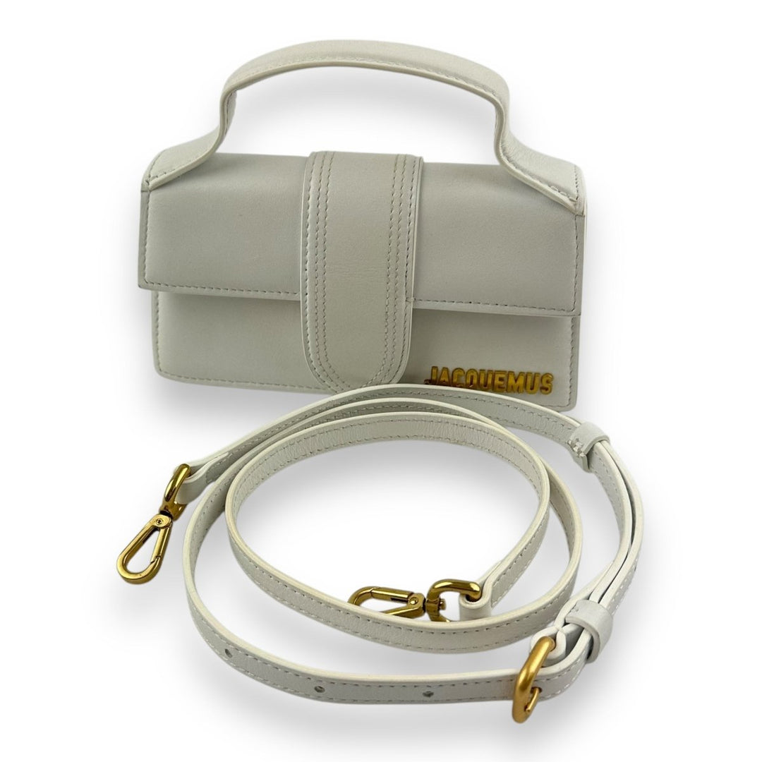 Jacquemus Le Bambino Mini White Crossbody Handbag - Lux Central