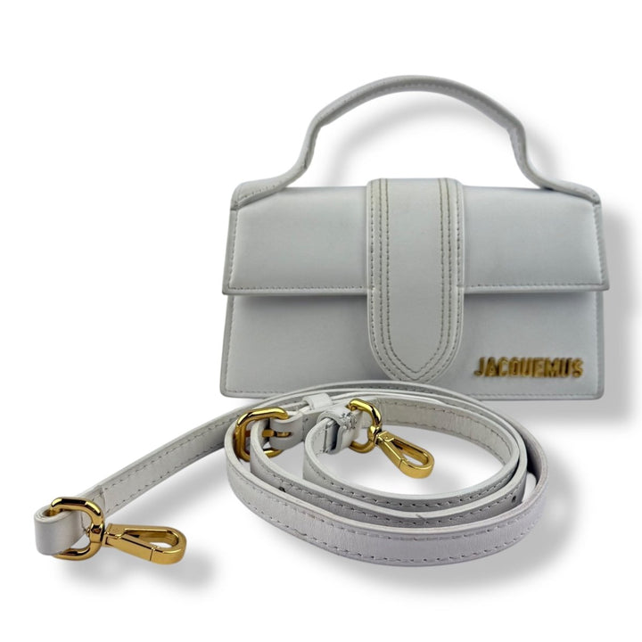 Jacquemus Le Bambino Mini White Crossbody Handbag - Lux Central