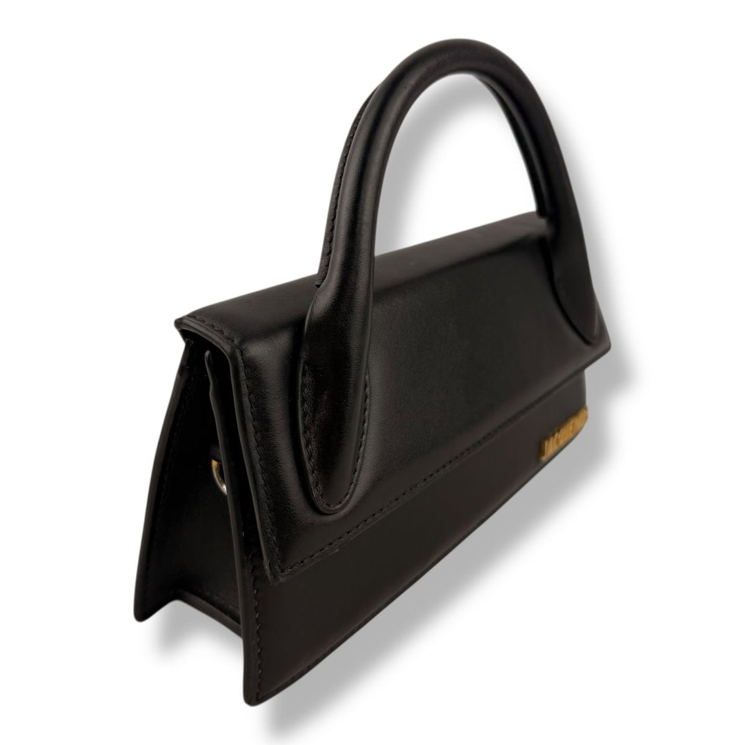 Jacquemus Le Chiquito Long Black Crossbody Handbag - Lux Central