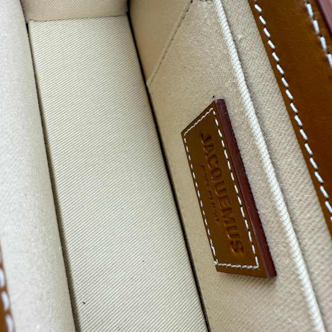 Jacquemus Le Chiquito Long Brown Crossbody Handbag - Lux Central