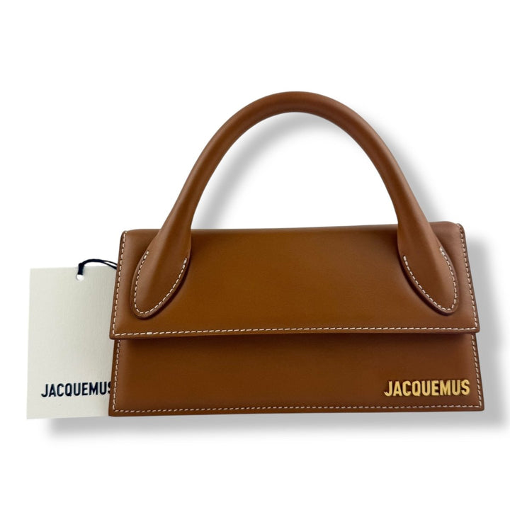 Jacquemus Le Chiquito Long Brown Crossbody Handbag - Lux Central