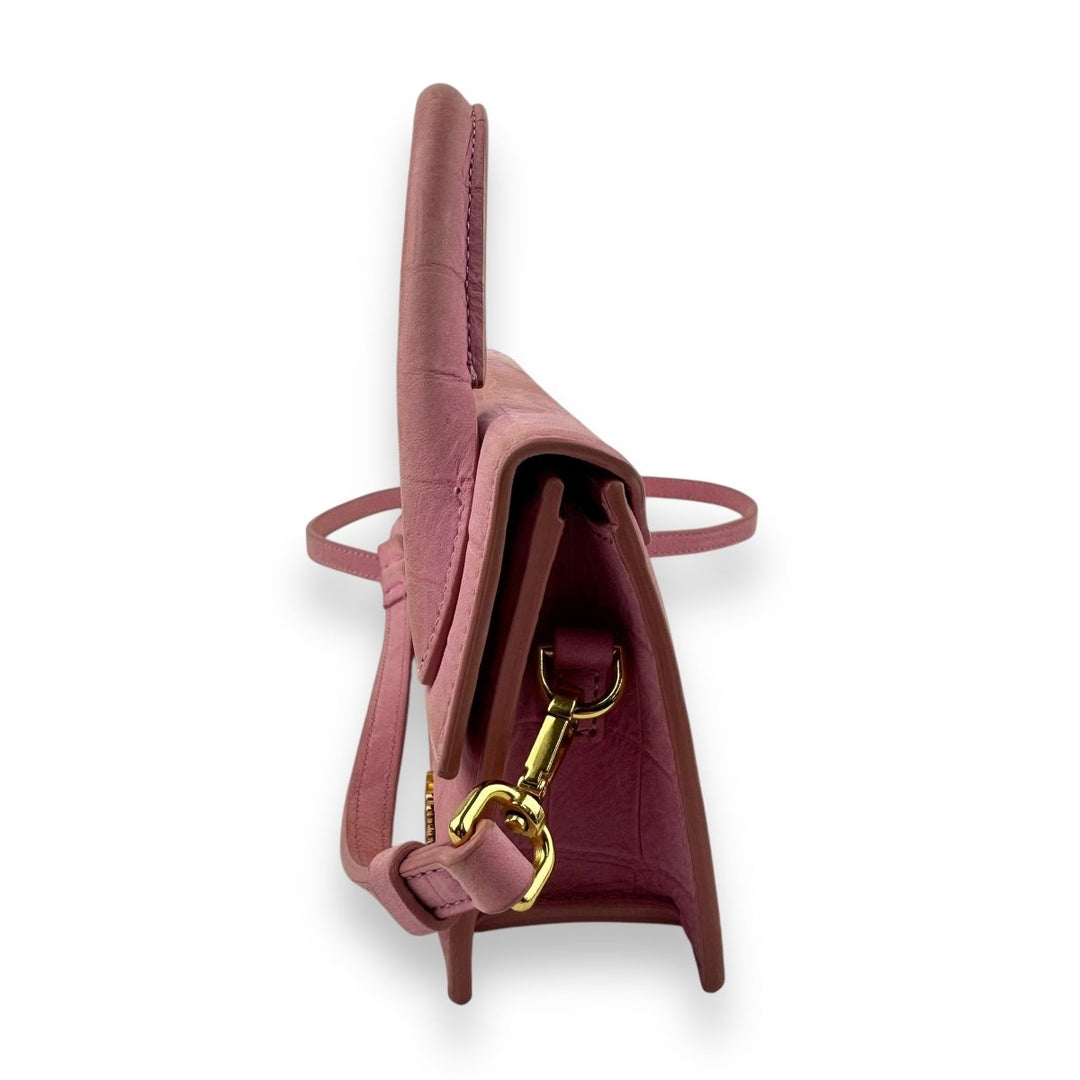 Jacquemus Le Chiquito Long Pink Crossbody Handbag - Lux Central