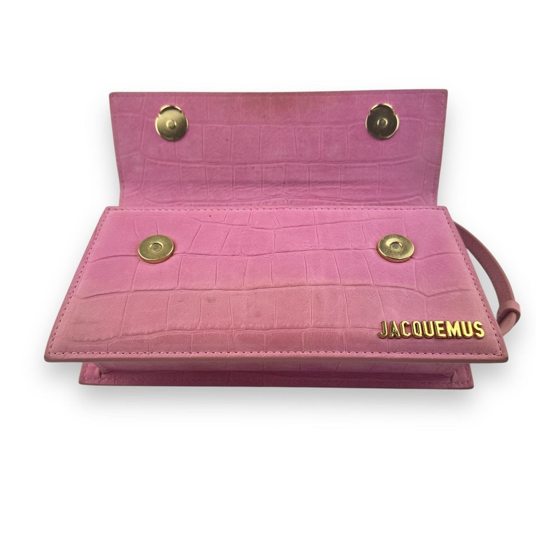 Jacquemus Le Chiquito Long Pink Crossbody Handbag - Lux Central