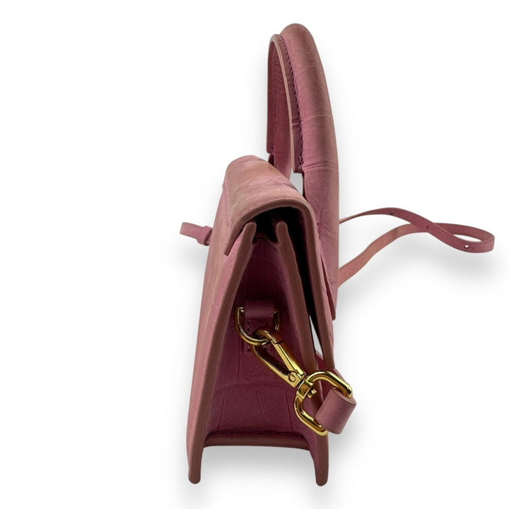 Jacquemus Le Chiquito Long Pink Crossbody Handbag - Lux Central