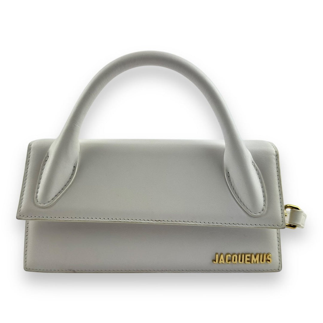 Jacquemus Le Chiquito Long White Crossbody Handbag - Lux Central