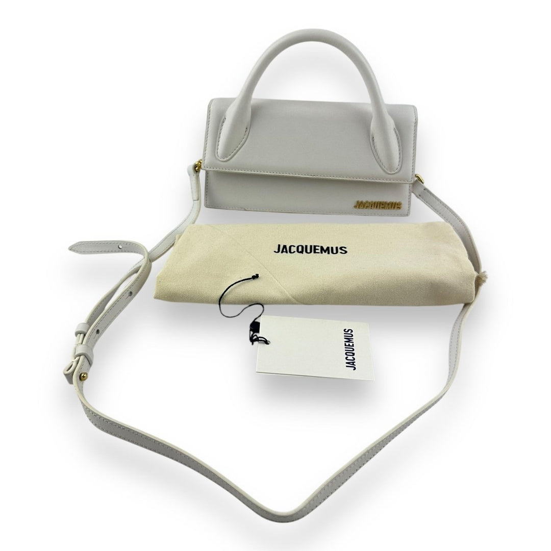 Jacquemus Le Chiquito Long White Crossbody Handbag - Lux Central