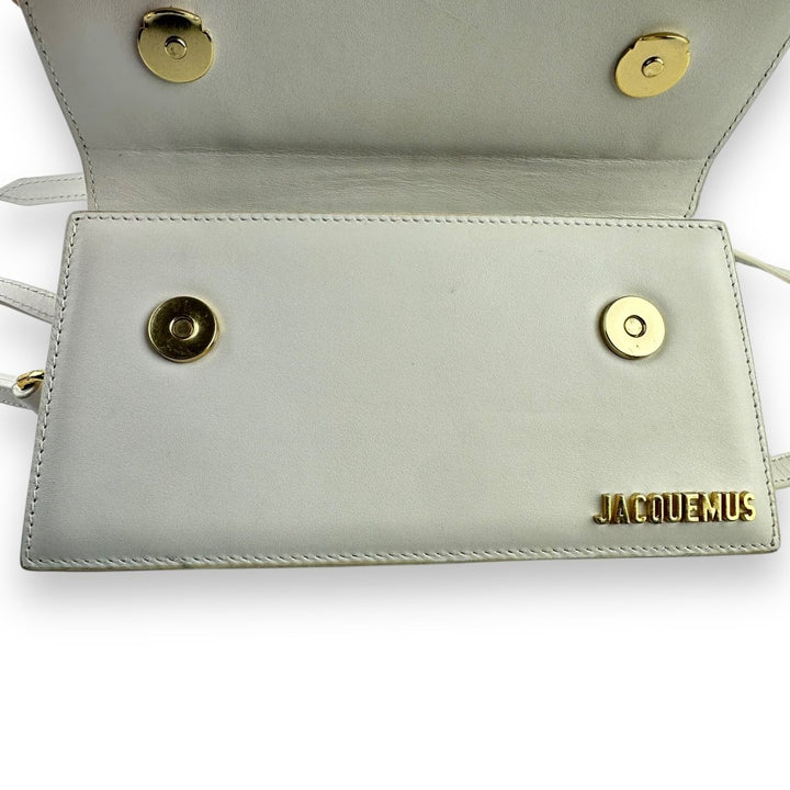 Jacquemus Le Chiquito Long White Crossbody Handbag - Lux Central