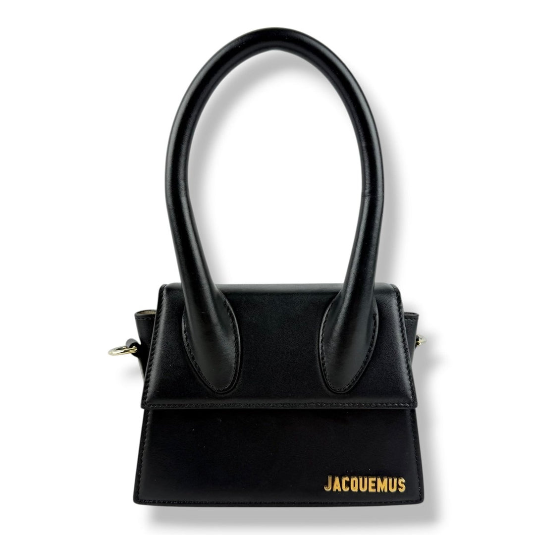 Jacquemus Le Chiquito Medium Black Moyen Crossbody Handbag - Lux Central