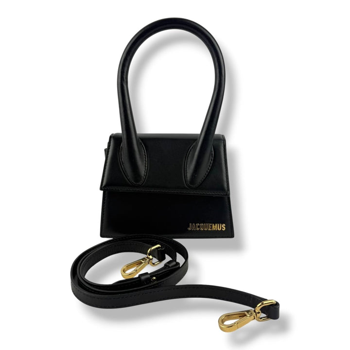 Jacquemus Le Chiquito Medium Black Moyen Crossbody Handbag - Lux Central