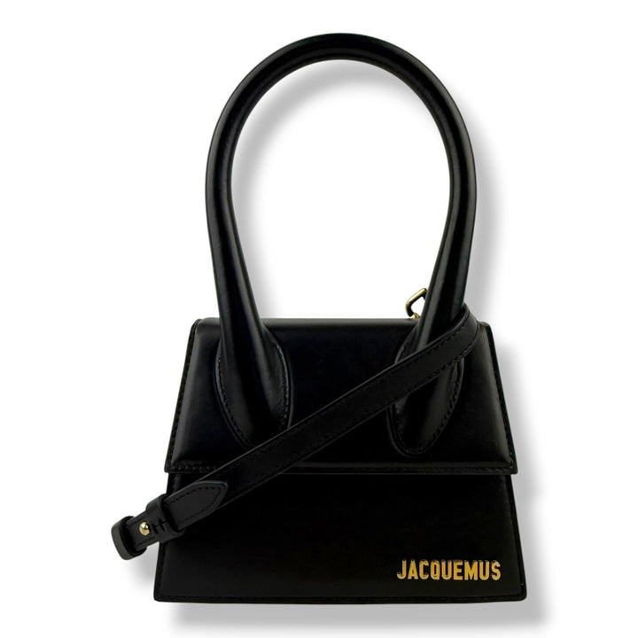 Jacquemus Le Chiquito Medium Black Moyen Crossbody Handbag - Lux Central