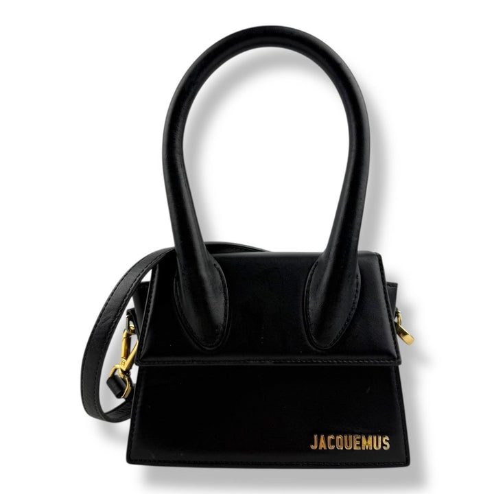 Jacquemus Le Chiquito Medium Black Moyen Crossbody Handbag - Lux Central