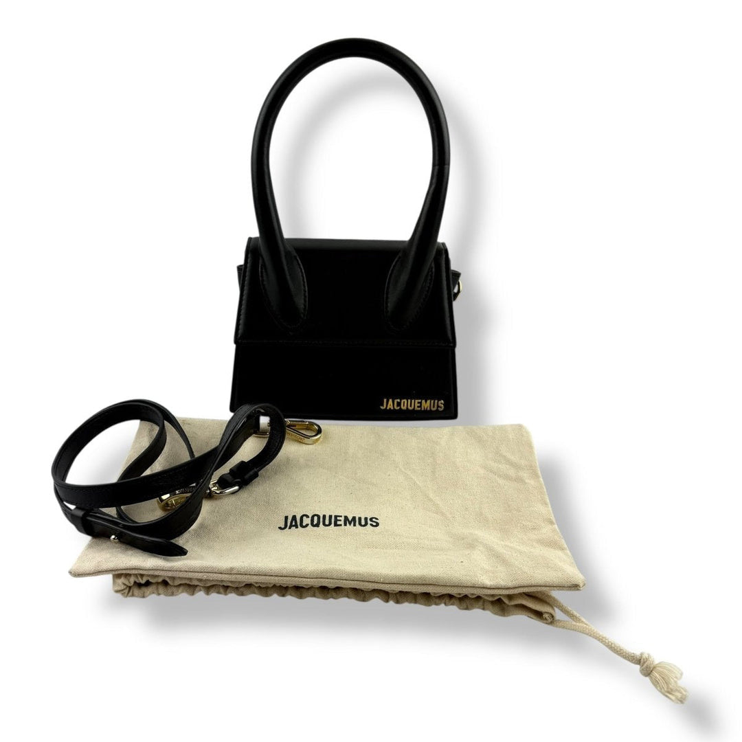 Jacquemus Le Chiquito Medium Black Moyen Crossbody Handbag - Lux Central