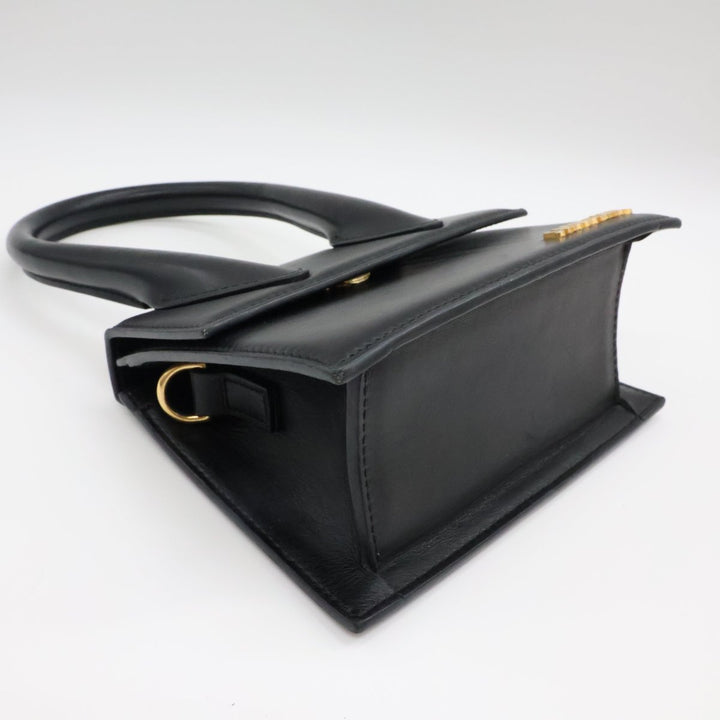 Jacquemus Le Chiquito Medium Black Moyen Crossbody Handbag - Lux Central