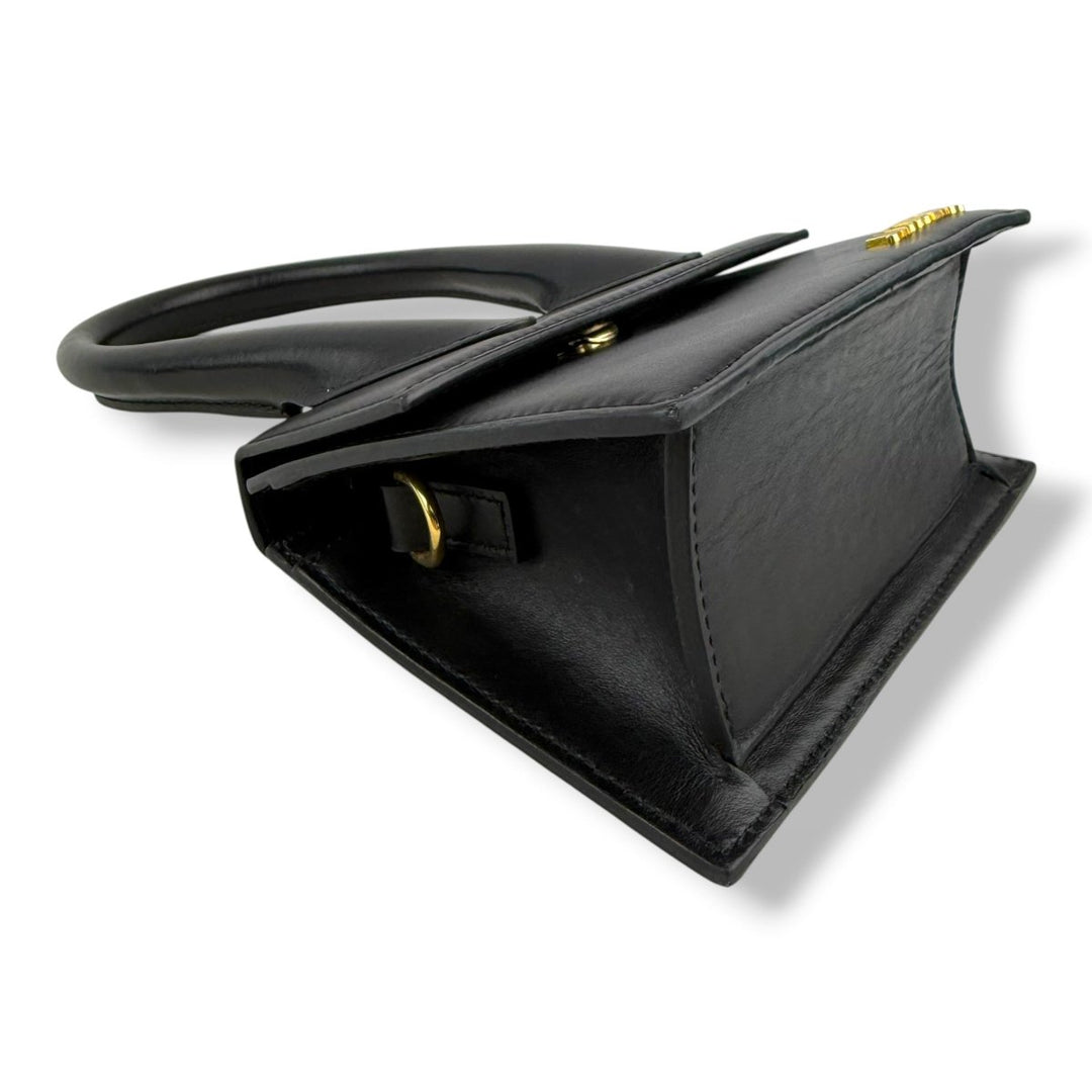 Jacquemus Le Chiquito Medium Black Moyen Crossbody Handbag - Lux Central