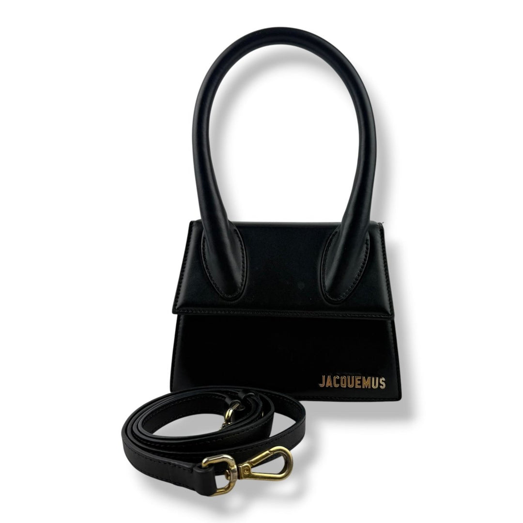 Jacquemus Le Chiquito Medium Black Moyen Crossbody Handbag - Lux Central