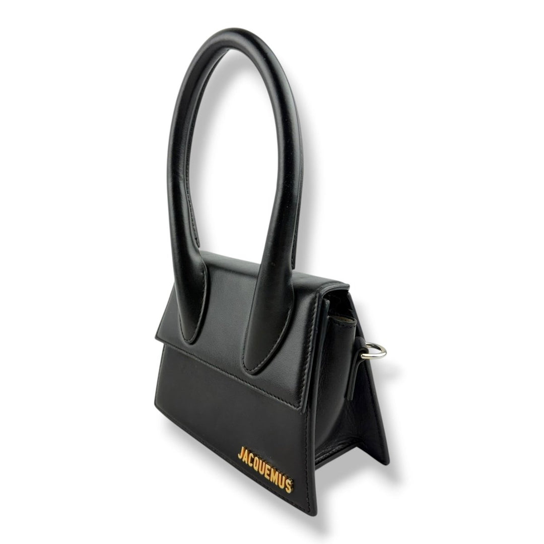 Jacquemus Le Chiquito Medium Black Moyen Crossbody Handbag - Lux Central