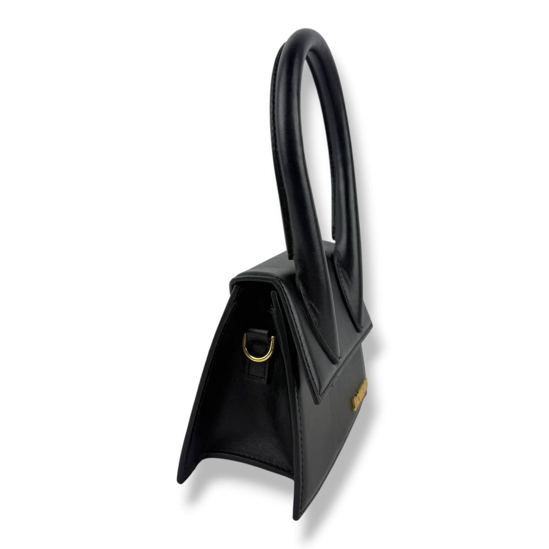 Jacquemus Le Chiquito Medium Black Moyen Crossbody Handbag - Lux Central